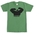 thumbnail image 1 of Men's Marvel Hulk Silhouette Graphic Tee Kelly Green 2X Large, 1 of 4