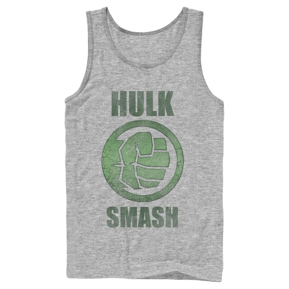 Men's Marvel Hulk Smash  Tank Top Athletic Heather Large