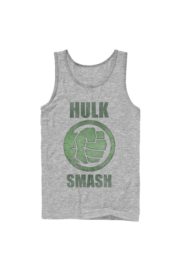 Men's Marvel Hulk Smash Tank Top Athletic Heather X Large