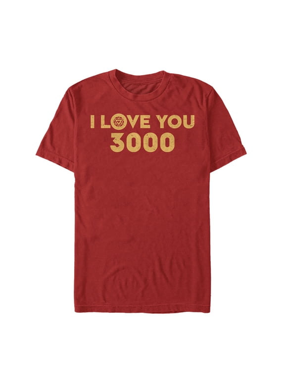 Men's Marvel I Love You 3000 Arc Reactor Graphic Tee Red Large