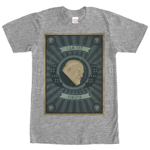 Men's Marvel I am the Kingpin  Graphic Tee Athletic Heather Large
