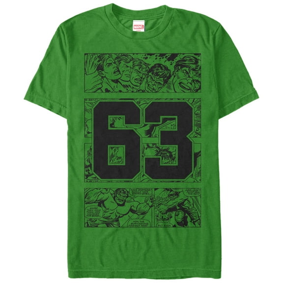 Men's Marvel Incredible Hulk 63  Graphic Tee Kelly Green Small