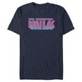 thumbnail image 1 of Men's Marvel Incredible Hulk Brick  Graphic Tee Navy Blue Large, 1 of 4