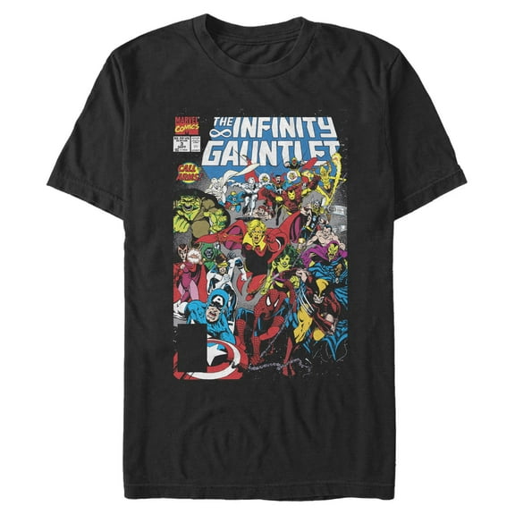 Mens Marvel The Infinity Gauntlet Cover T Shirt