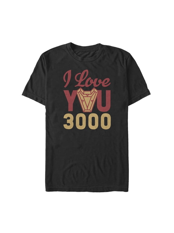 Men's Marvel Iron Man Arc Heart 3000 Graphic Tee Black Medium