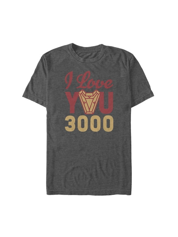 Men's Marvel Iron Man Arc Heart 3000 Graphic Tee Charcoal Heather Medium