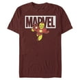thumbnail image 1 of Men's Marvel Iron Man Brick Logo  Graphic Tee Cardinal X Large, 1 of 4