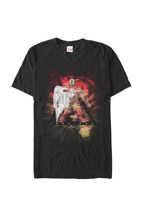 Men's Marvel Iron Man Celestial Graphic Tee Black Large