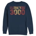 thumbnail image 1 of Men's Marvel Iron Man Forever Love 3000  Sweatshirt Navy Blue X Large, 1 of 3