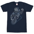 thumbnail image 1 of Men's Marvel Iron Man Geometric  Graphic Tee Navy Blue 2X Large, 1 of 4
