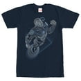 thumbnail image 1 of Men's Marvel Iron Man Geometric  Graphic Tee Navy Blue Small, 1 of 4