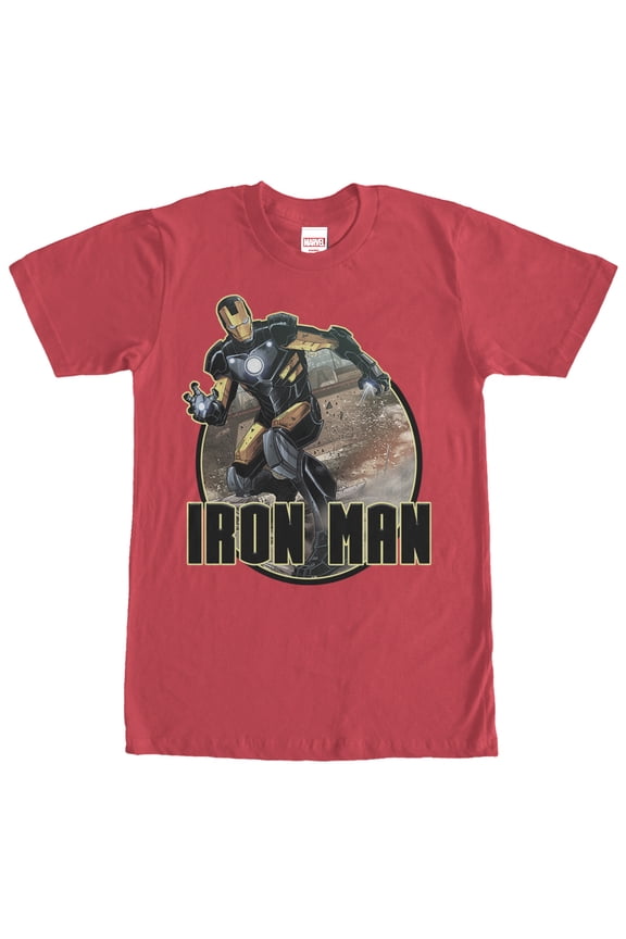 Men's Marvel Iron Man  Graphic Tee Red 2X Large