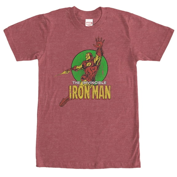 Men's Marvel Iron Man Hero  Graphic Tee Red Heather Medium