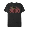 thumbnail image 1 of Men's Marvel Iron Man Love 3000 Script  Graphic Tee Black 4X Large, 1 of 4