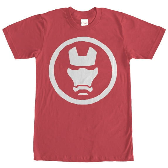 Men's Marvel Iron Man Mask Graphic Tee Red Small