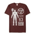 thumbnail image 1 of Men's Marvel Iron Man Stark 63 Graphic Tee Cardinal Large, 1 of 4