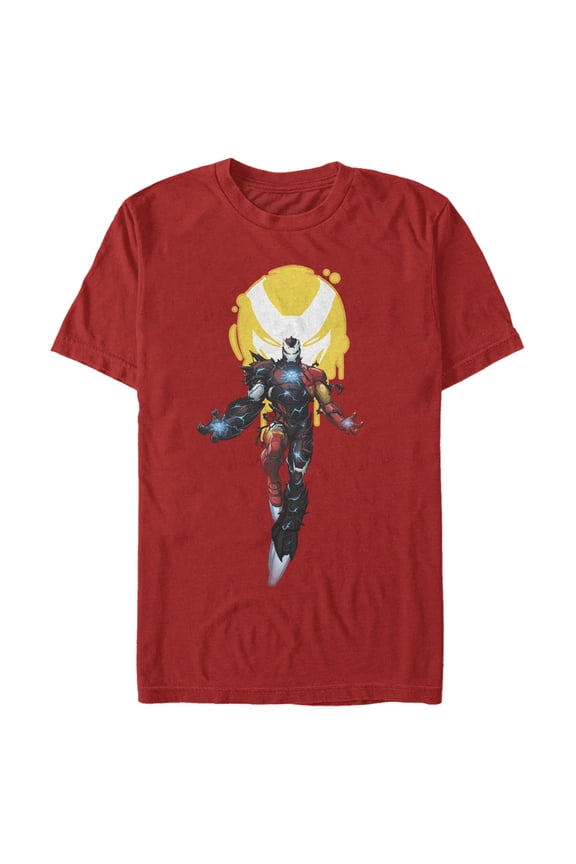 Men's Marvel Iron Man Venom Symbol Graphic Tee Red Medium