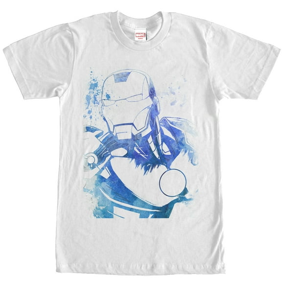 Men's Marvel Iron Man Watercolor Graphic Tee White X Large
