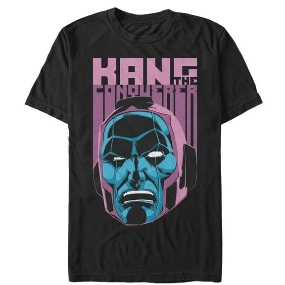 Men's Marvel Kang the Conqueror Face Graphic Tee Black 2X Large