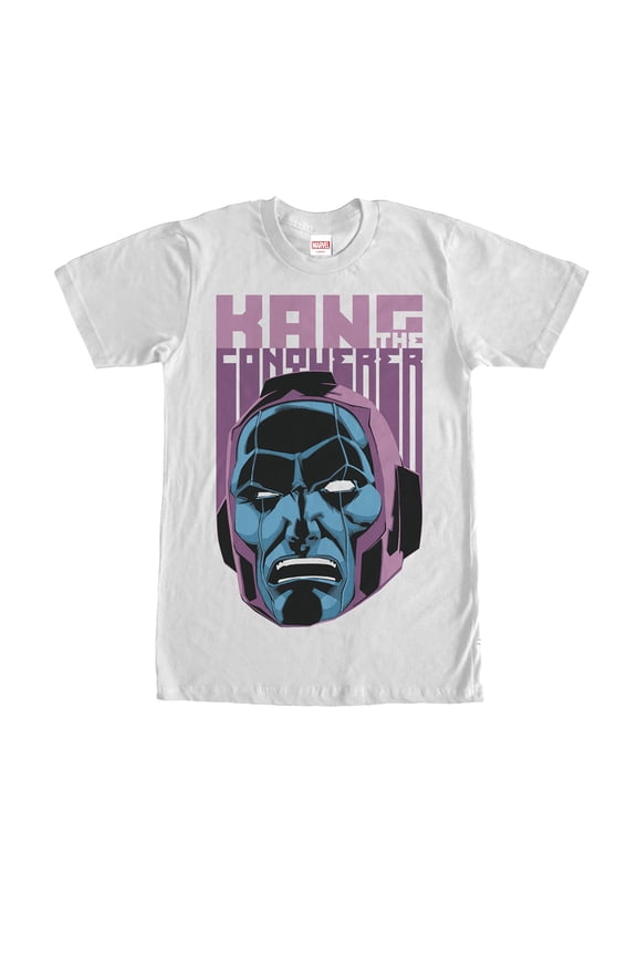 Men's Marvel Kang the Conqueror Face  Graphic Tee White X Large