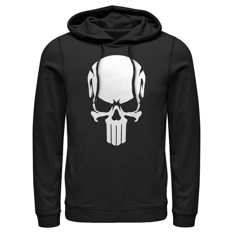 Men s Marvel Large Classic Punisher Skull Pull Over Hoodie