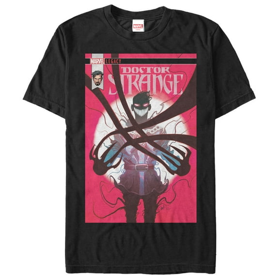Men's Marvel Legacy Doctor Strange  Graphic Tee Black 2X Large