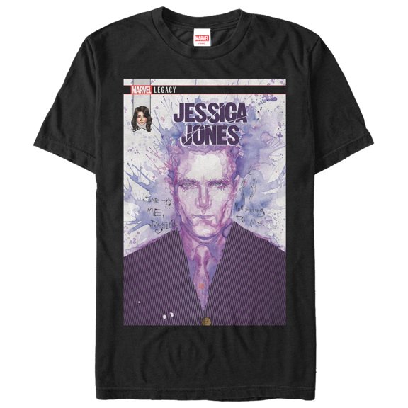 Men's Marvel Legacy Jessica Jones vs Man  Graphic Tee Black 3X Large