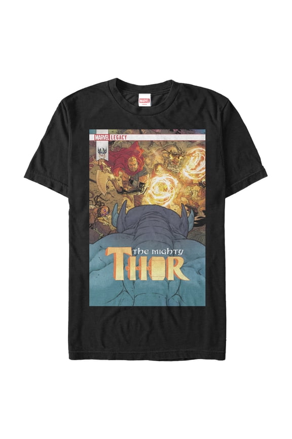 Men's Marvel Legacy Mighty Thor Graphic Tee Black 2X Large