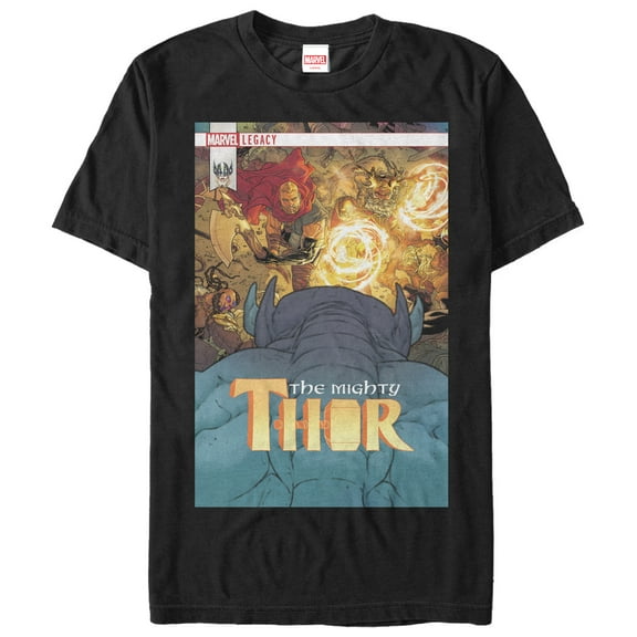 Men's Marvel Legacy Mighty Thor  Graphic Tee Black 5X Large