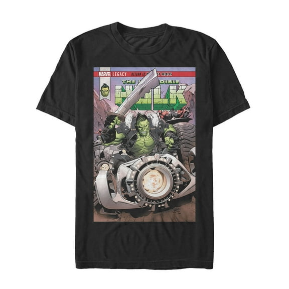 Men's Marvel Legacy Return Hulk  Graphic Tee Black X Large