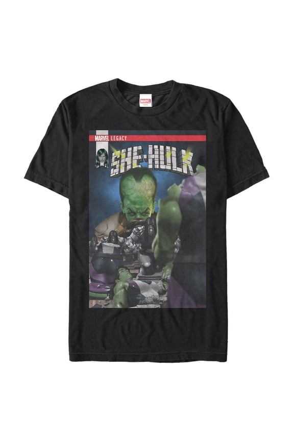 Men's Marvel Legacy She-Hulk Graphic Tee Black X Large