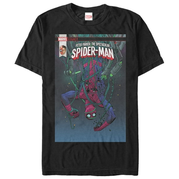 Men's Marvel Legacy Spectacular Spider-Man  Graphic Tee Black X Large