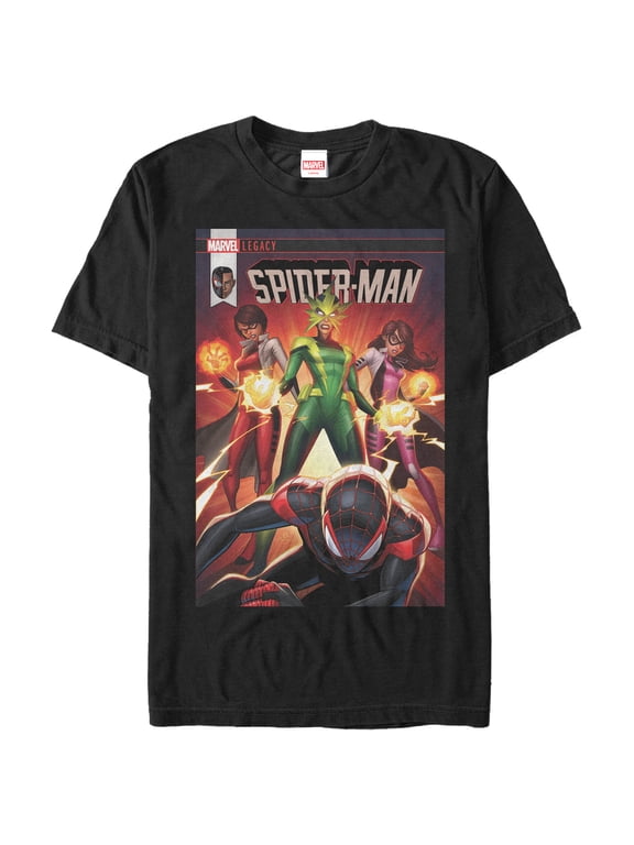 Men's Marvel Legacy Spider-Man Graphic Tee Black 2X Large