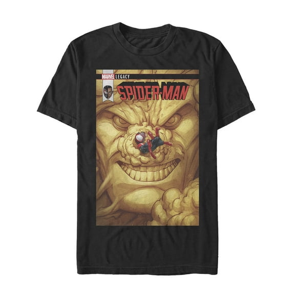 Men's Marvel Legacy Spider-Man vs Sandman  Graphic Tee Black Medium