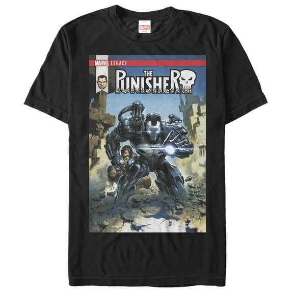 Men's Marvel Legacy The Punisher Graphic Tee Black 5X Large
