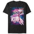 thumbnail image 1 of Men's Marvel Legendary Deadpool on Space Unicorn  Graphic Tee Black 4X Large, 1 of 10