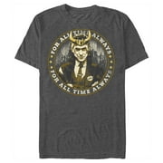 Men's Marvel Loki Campaign Trail  Graphic Tee Charcoal Heather X Large