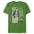 thumbnail image 1 of Men's Marvel Loki Clock's Ticking Retro  Graphic Tee Kelly Green Small, 1 of 5