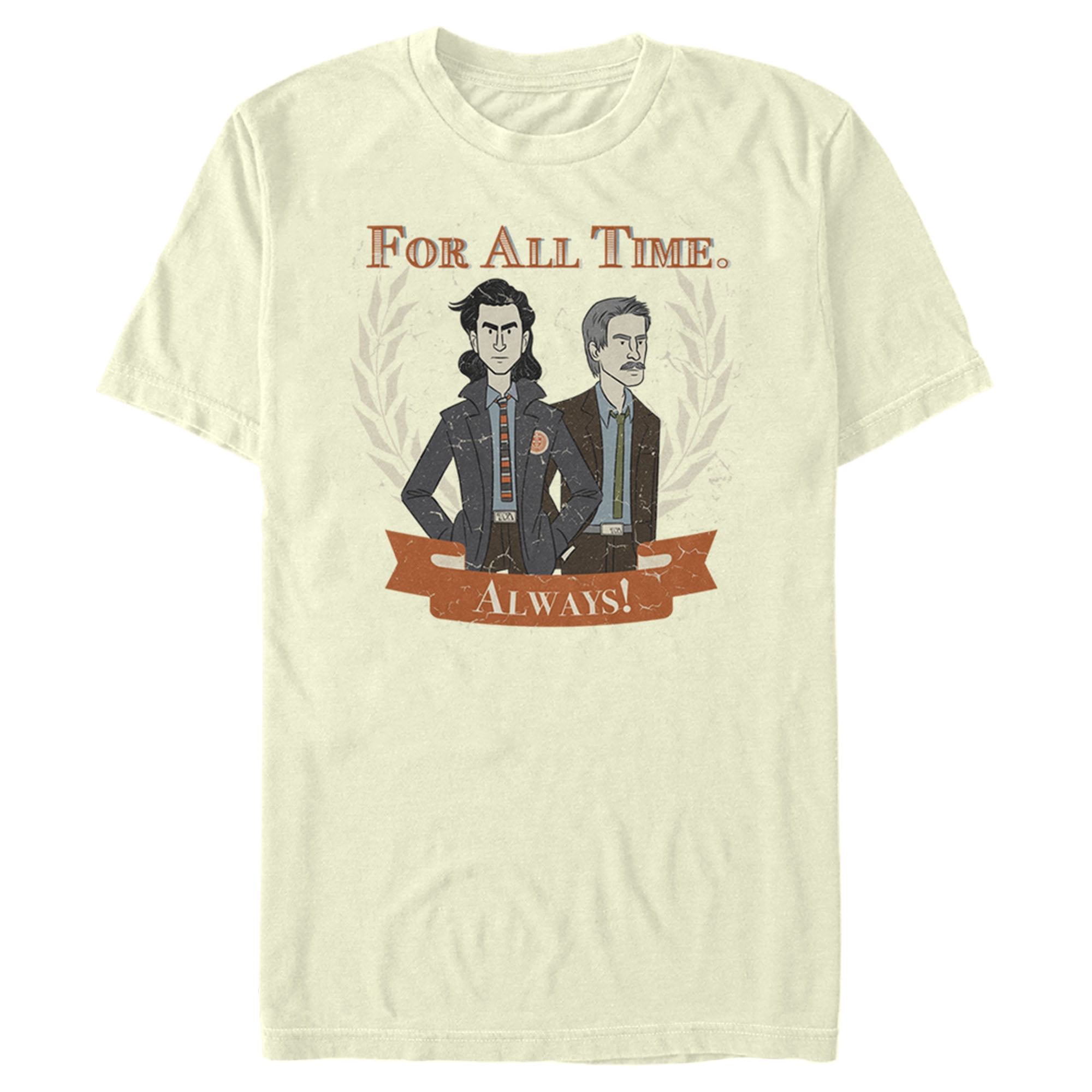 Men's Marvel Loki For All Time Always Cartoon Graphic Tee Beige Medium ...
