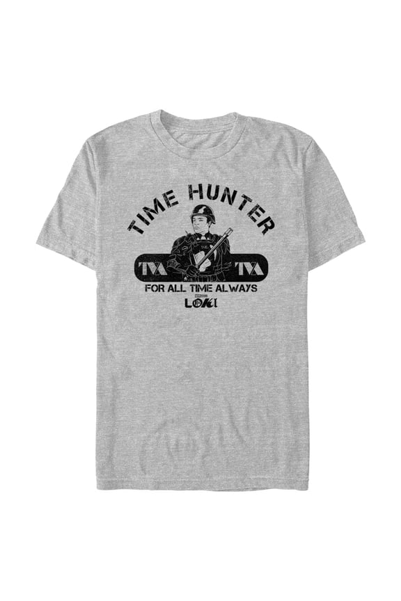 Men's Marvel Loki Hunter B-15 Graphic Tee Athletic Heather Small