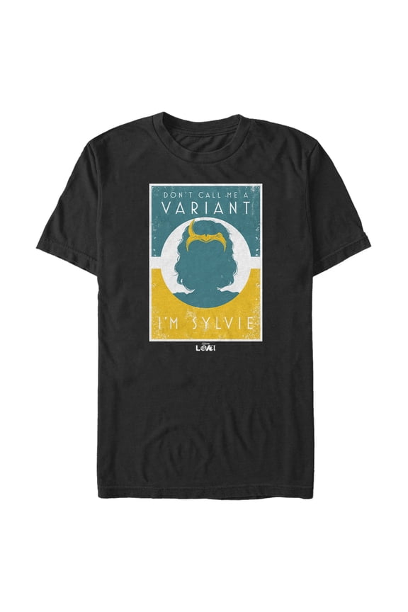 Men's Marvel Loki I'm Sylvie Graphic Tee Black Large