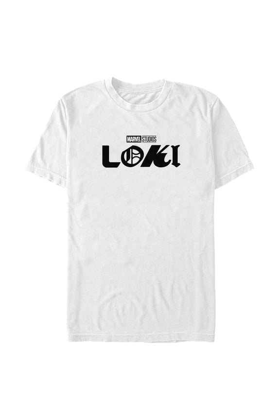 Men's Marvel Loki Logo Graphic Tee White Small