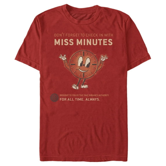 Men's Marvel Loki Miss Minutes Check In Graphic Tee Red 2X Large