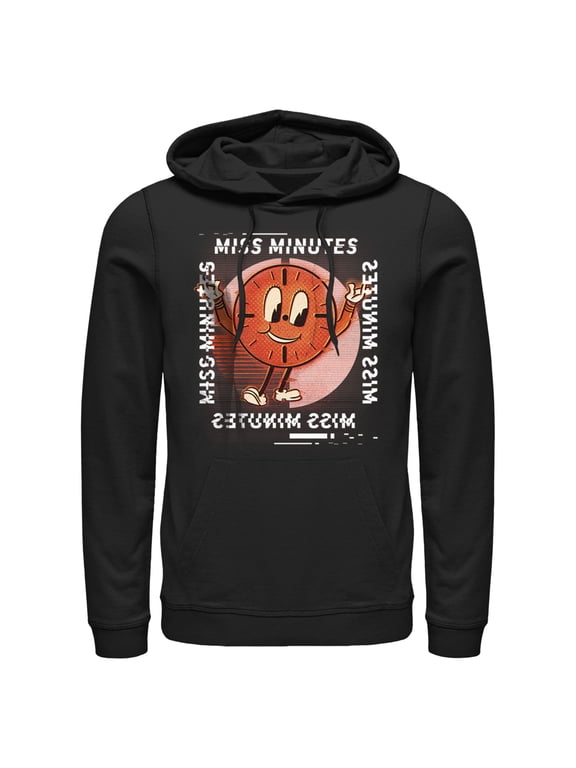 Men's Marvel Loki Miss Minutes Glitch Pull Over Hoodie Black 3X Large