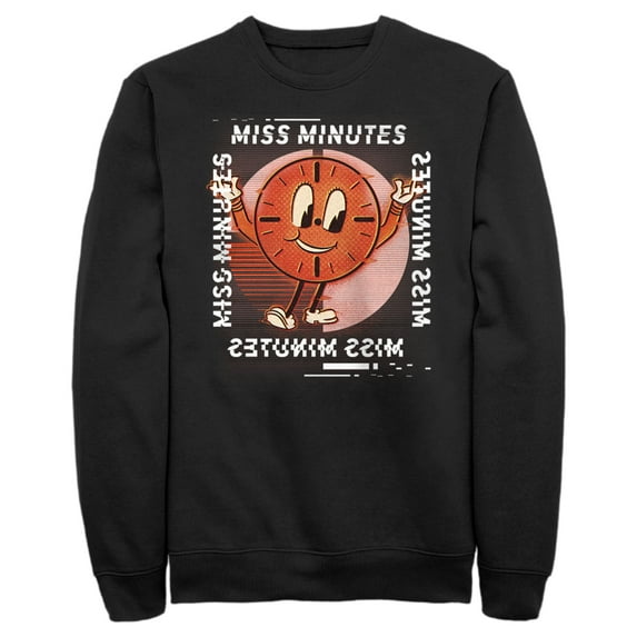 Men's Marvel Loki Miss Minutes Glitch Sweatshirt Black Medium