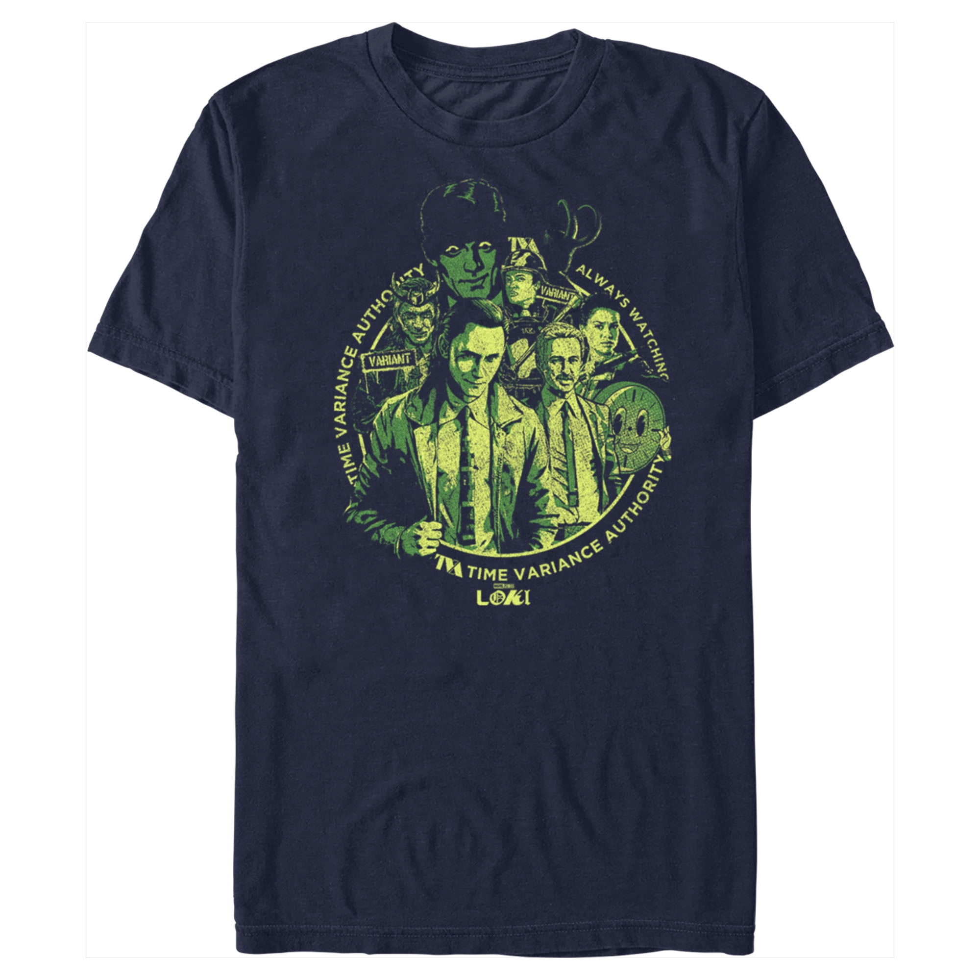 Men's Marvel Loki Time Variance Authority Agents Graphic Tee Navy Blue ...