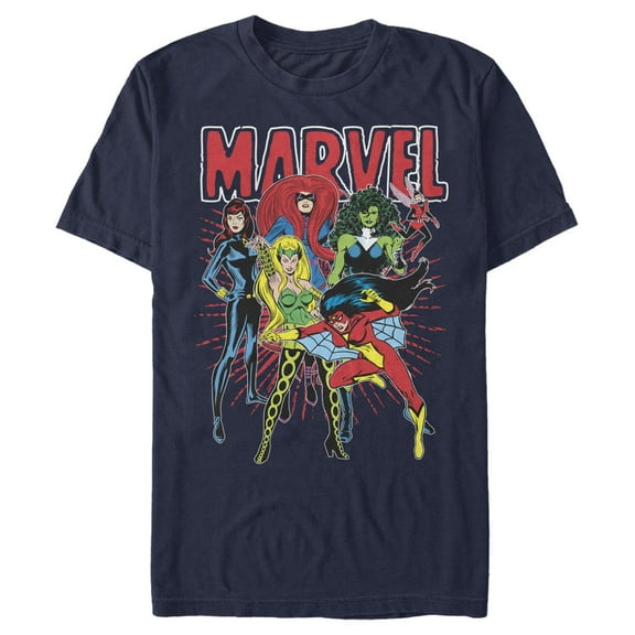 Men's Marvel Women Group Shot  Graphic T-Shirt