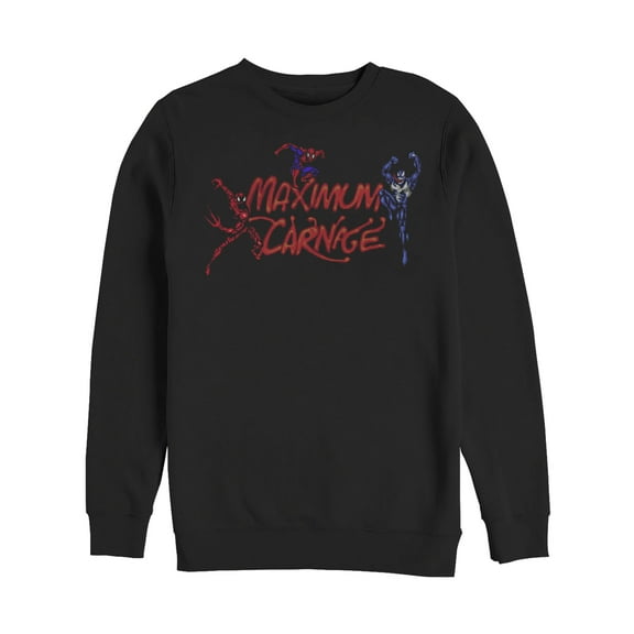 Men's Marvel Maximum Carnage Trio  Sweatshirt Black 3X Large