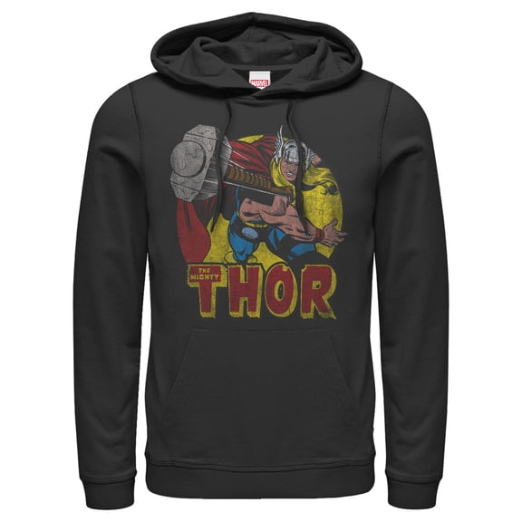 Men's Marvel Mighty Thor Hammer Throw  Pull Over Hoodie