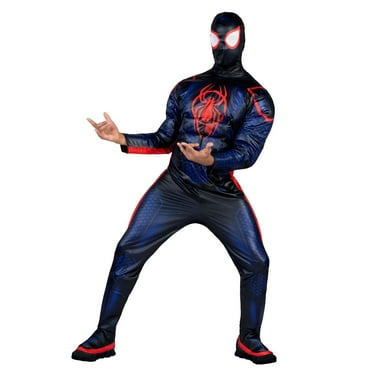 Men's Marvel Miles Morales Qualux Costume by Jazwares - Size Large